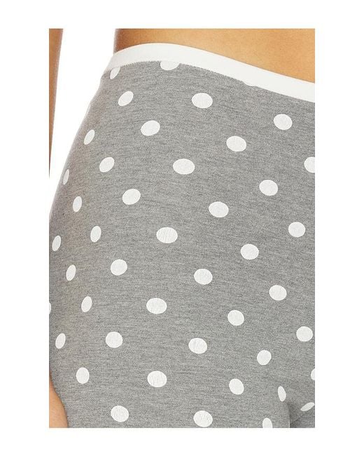 ROWEN ROSE Gray X Revolve Polka Dots Capri Pants