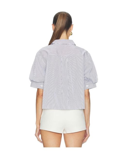 FRAME White The Billow Sleeve Shirt