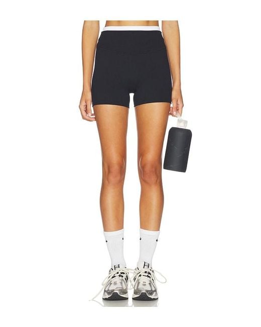 Gold Hinge Blue Double Waist Strydeform Short