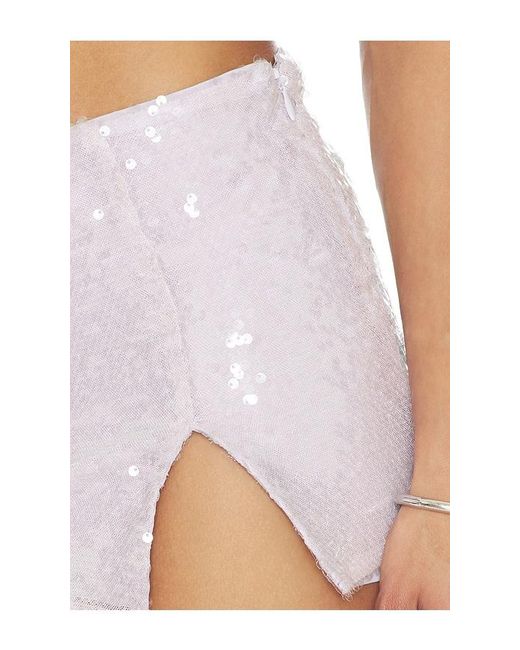 Lovers + Friends White Lola Mini Skirt