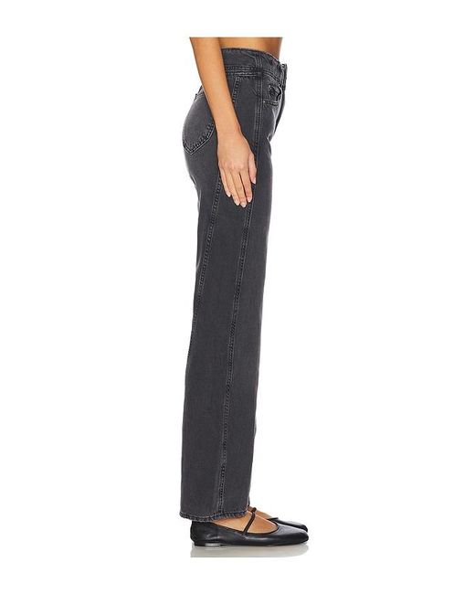 Free People Black Aster Straight Leg Jeans