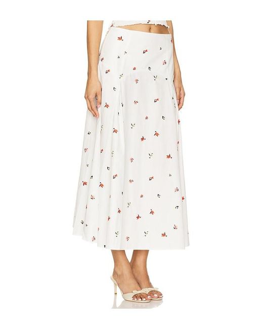 Solid & Striped White The Gael Skirt