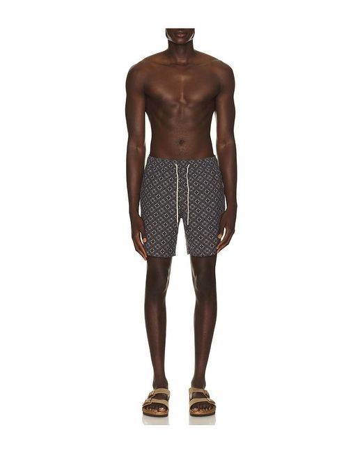 Fair Harbor Black Bayberry Swim Trunk for men