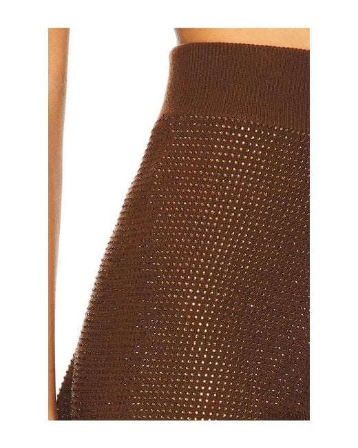 David Koma Black Rhinestone Embroidered Short