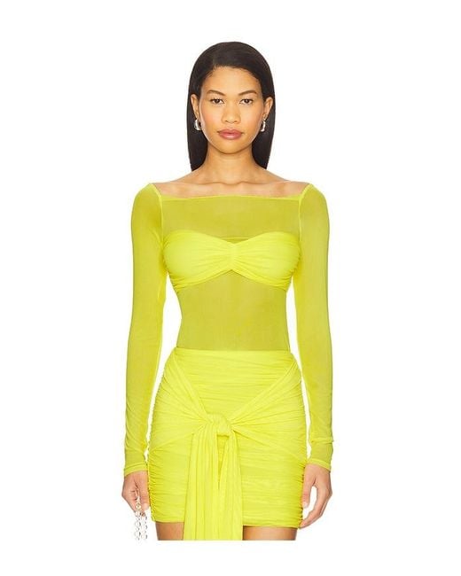 Eagan Top En Color Amarillo Talla En AFRM de color Yellow