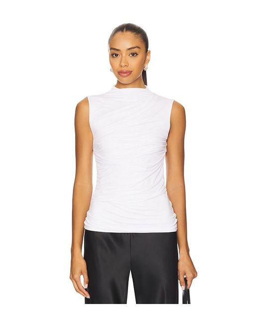 Enza Costa White Ärmelloses Twist-Top