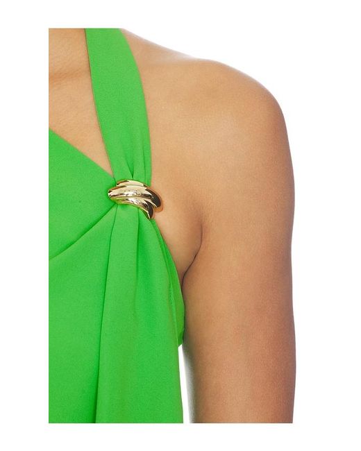 Amanda Uprichard Green Sonya Maxi Dress