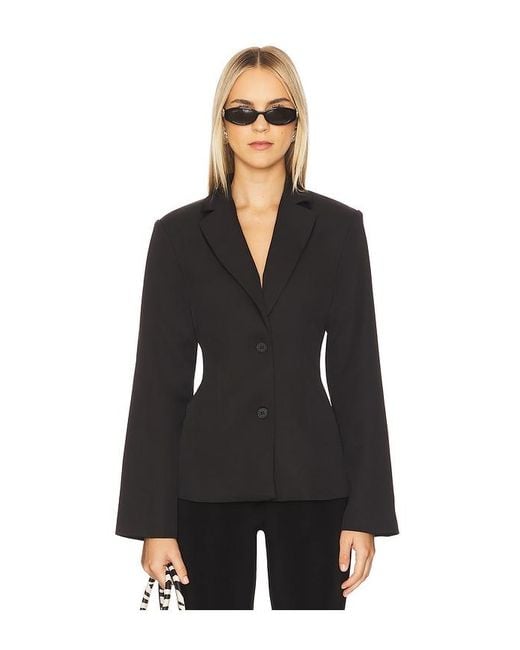 ALL THE WAYS Black Valerie Open Back Blazer