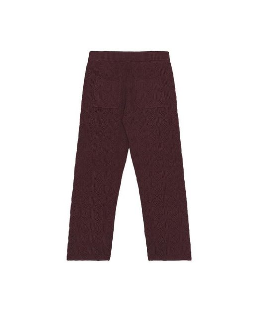 Honor The Gift Red Cable Knit Pant for men