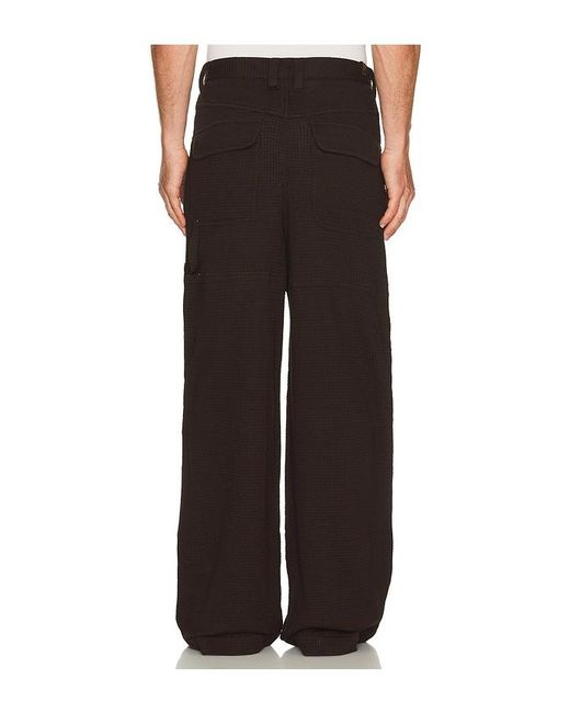 Isa Boulder Black Loop Patch Pants for men