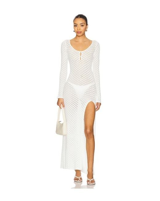 superdown White Azalea Maxi Dress