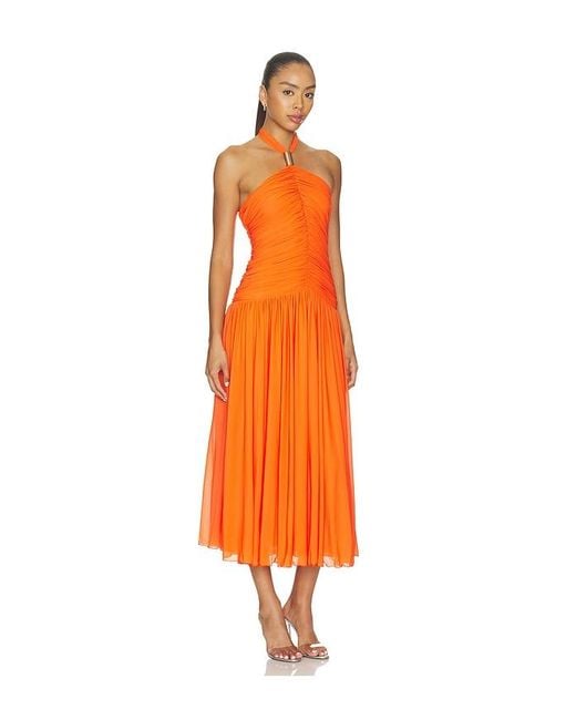 Ronny Kobo Orange Wrenley Dress