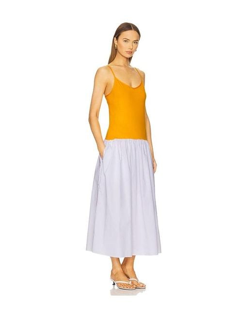 NAADAM White Luxe Cotton Silk Dress