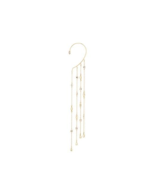 Ettika White Linear Chains Statement Ear Cuff