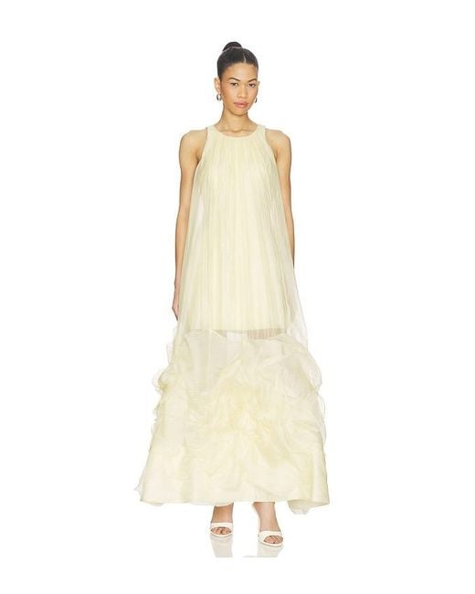 Aje. White Eclipta Gown