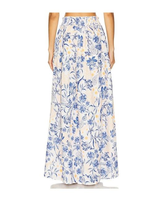 Agua Bendita White Jenna Maxi Skirt