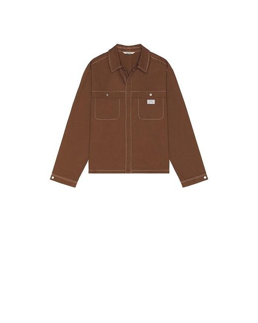 Malbon Brown Station Shirt for men
