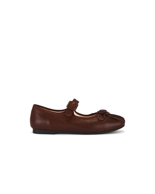 My Mum Made It Brown Rosette Sheepskin Mary Janes