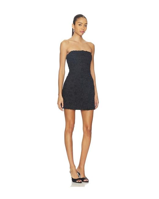 Bardot Black Karoline Textured Mini Dress