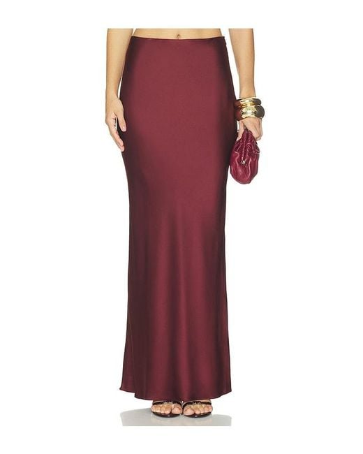 The Sei Red Bias Maxi Skirt