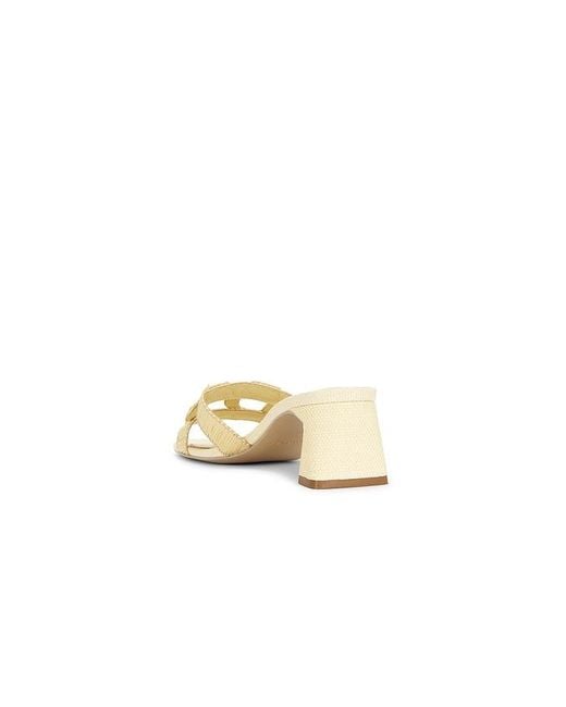 Jonathan Simkhai White Monogram Raffia Block Heel