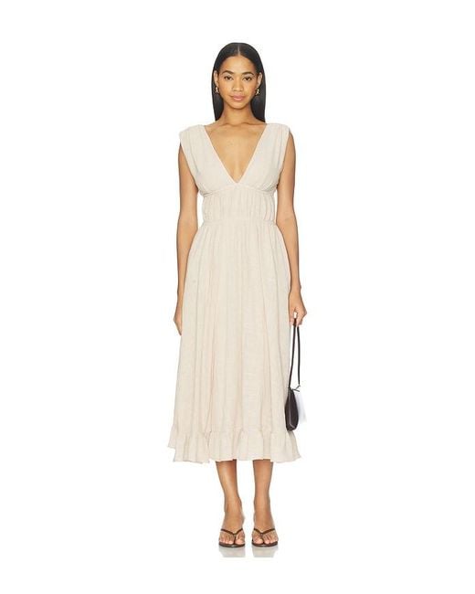 Peixoto White Ava Midi Dress