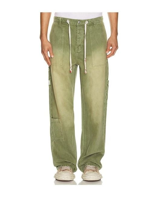 NAHMIAS Green Gardener Utility Jean for men