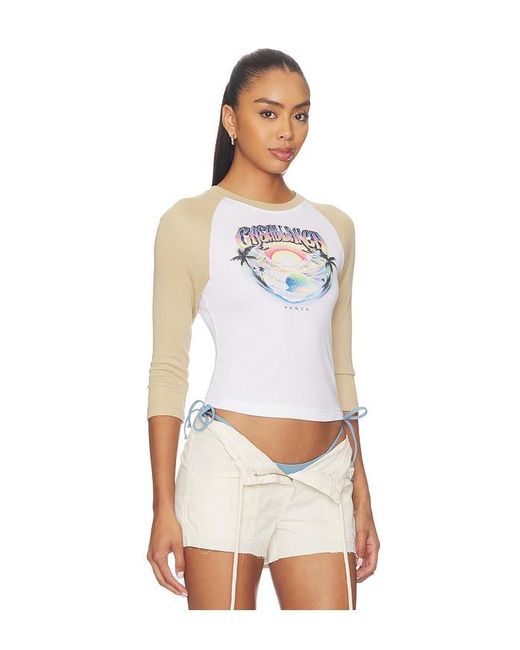 Casablanca White Baseball Tee