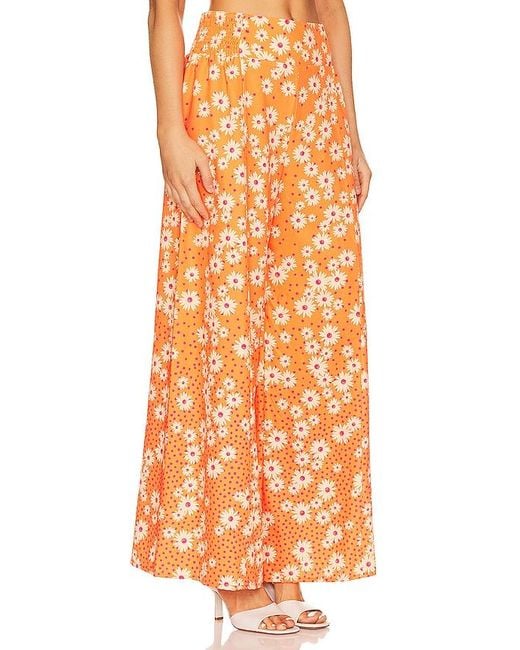 Pantalón Pierna Ancha Mar En Color Naranja Talla (También En S) Agua Bendita de color Orange