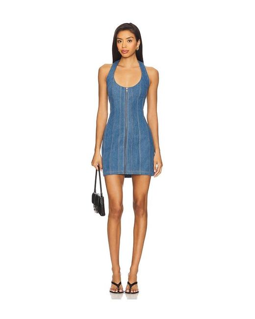 Lovers + Friends Blue Mira Mini Dress