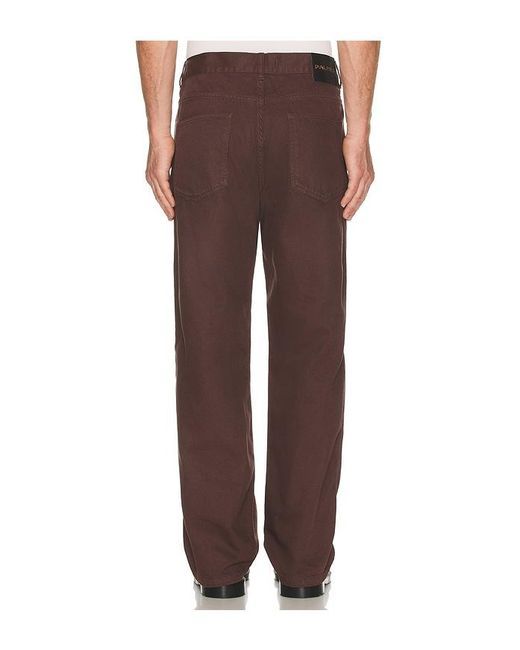Palmes Brown Coarse Trousers for men