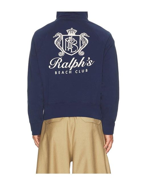 Polo Ralph Lauren Blue Beach Club Hoodie for men