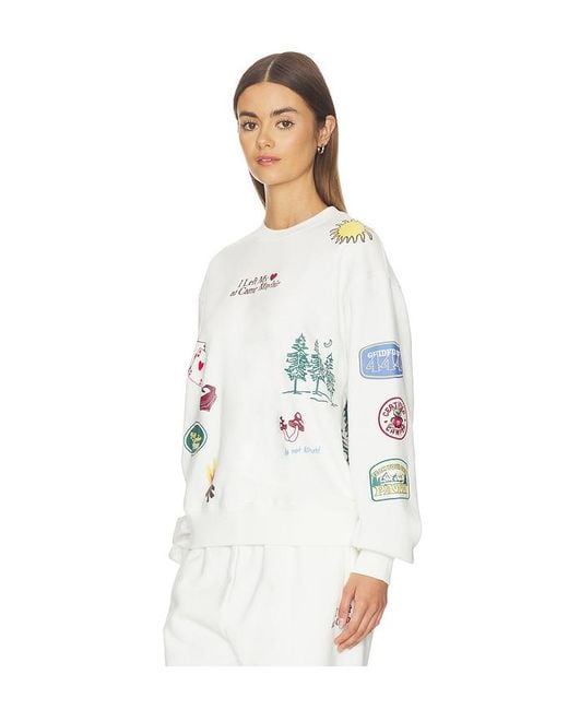 The Mayfair Group White No Wifi Here Crewneck