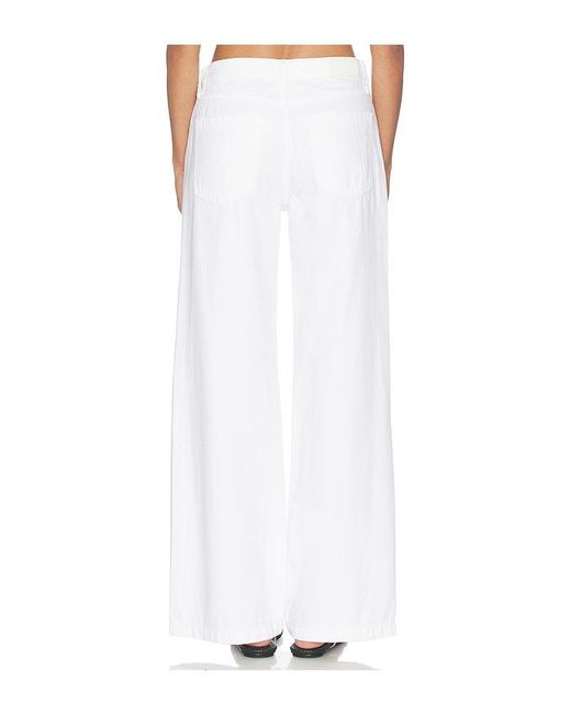 Pistola White Jadyn Low Slung Palazzo Jeans With Drawcord