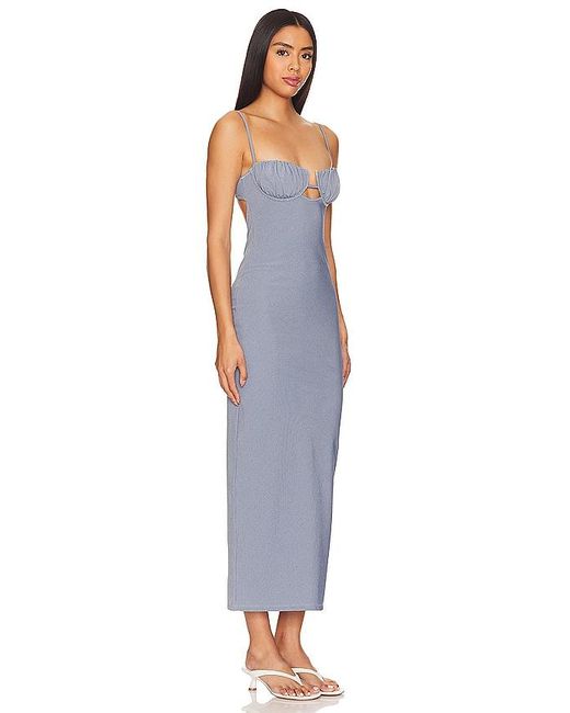 Montce Blue X Olivia Culpo Petal Long Slip Dress