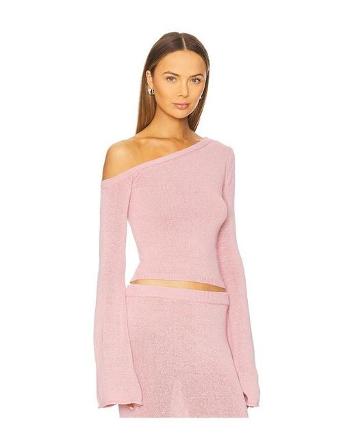 SER.O.YA Pink Alivia Knit Top