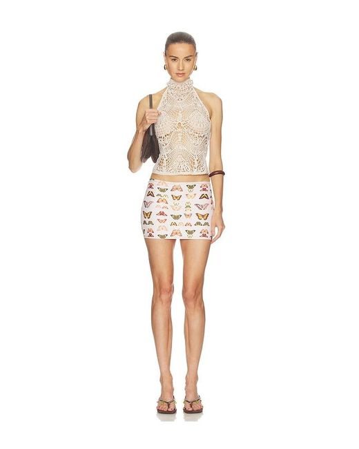 Montce White Micro Skirt