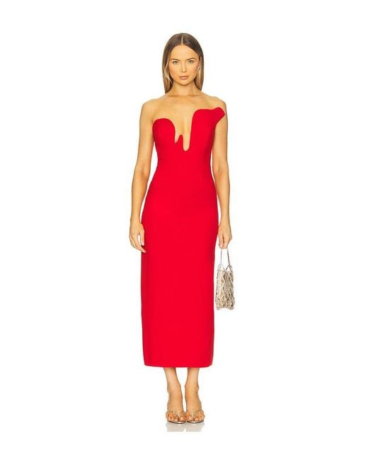 Bardot Red Kleid Rosalyn