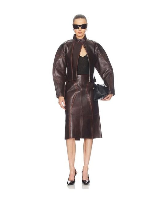 Helmut Lang Brown Leather Jacket