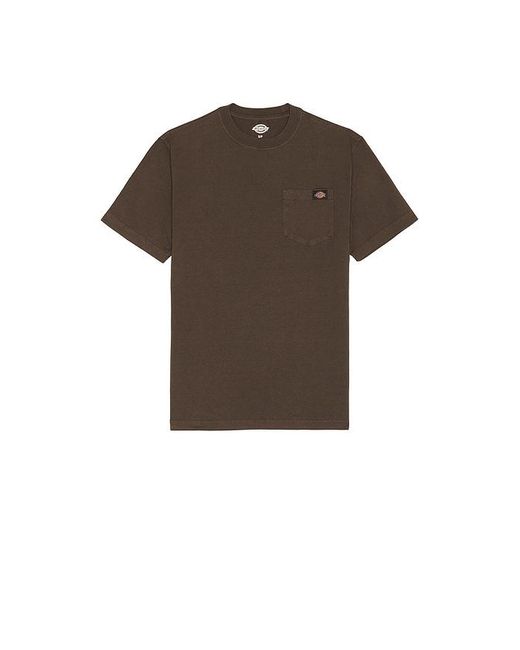 Dickies Brown Heavy Weight Pocket Tee for men
