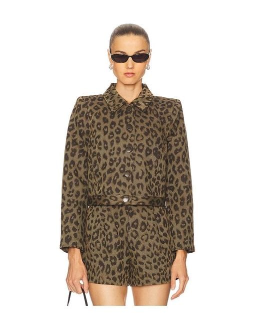L'Agence Brown 'Agence Marla Crop Jacket