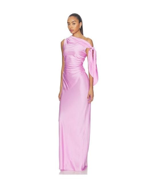 Amanda Uprichard Pink Naomi Gown