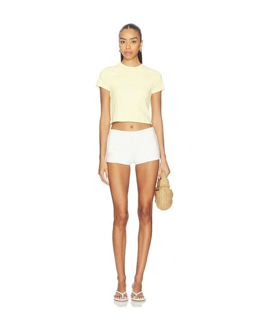 La Porte White Nina Baby Tee