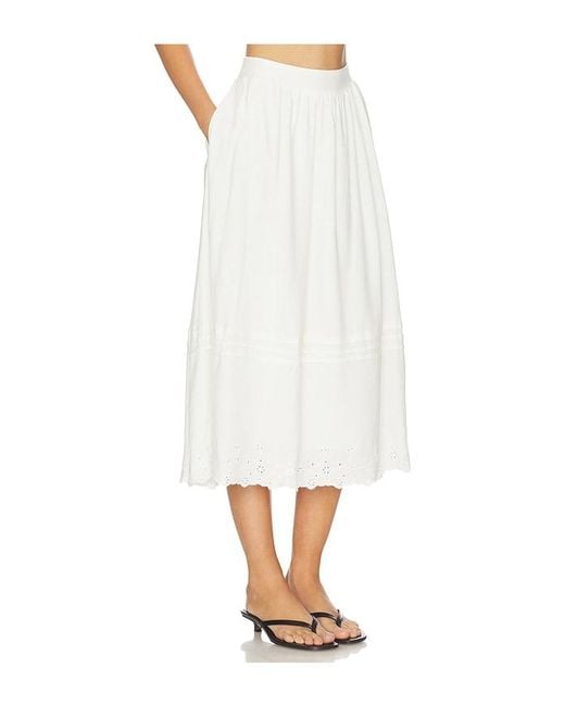 Astr White Shelly Skirt
