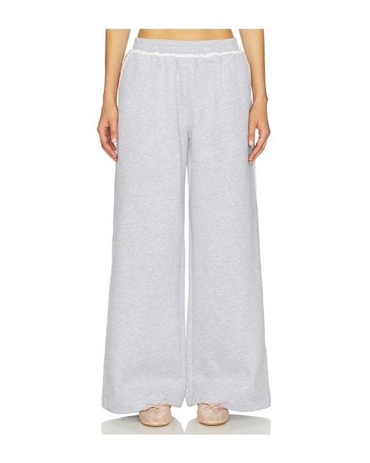 Lovers + Friends White Juliana Pant