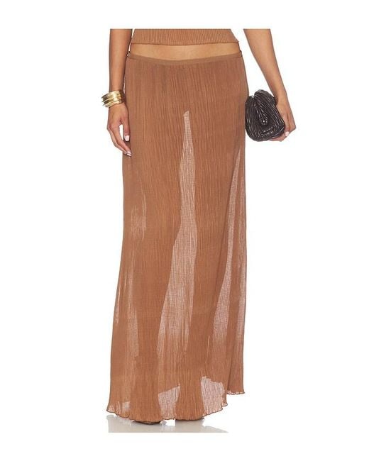 Lioness Brown Ford Maxi Skirt