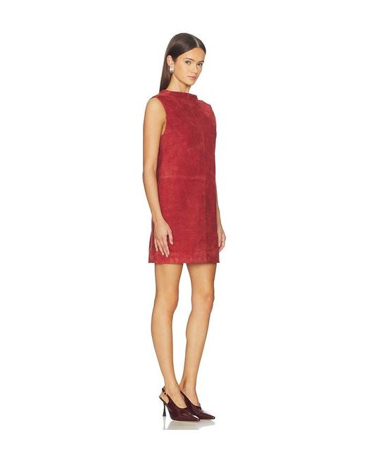 SRG Red Mona Suede Dress
