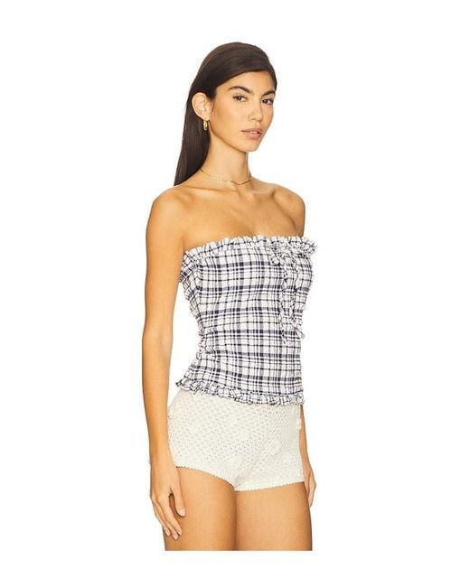 Lovers + Friends White Katrina Top