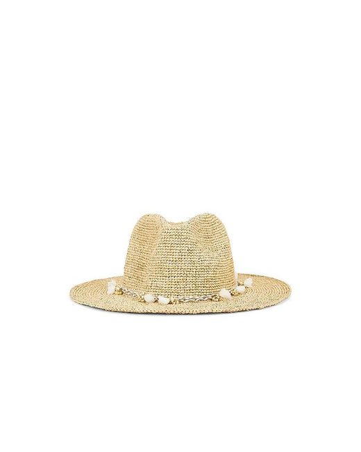 Flora Bella White Taylor Hand Crochet Raffia Sunhat Metallic Cord And Tassel