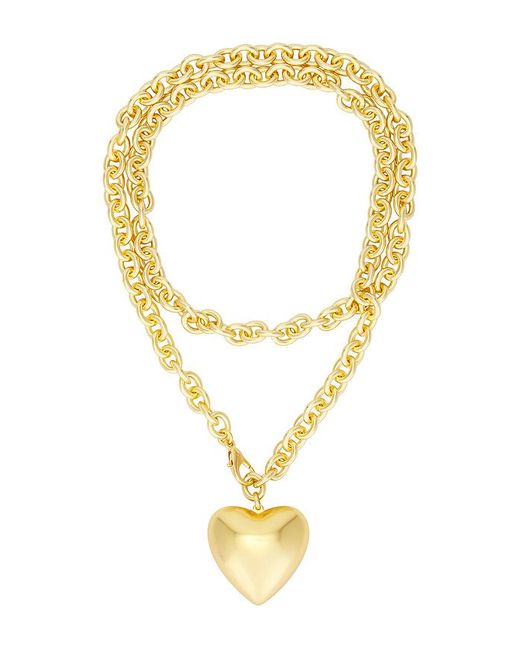Roxanne Assoulin Metallic Heart And Soul Long Pendant Necklace